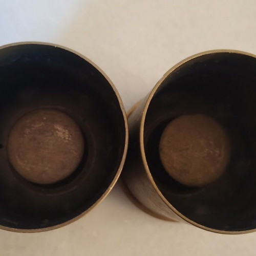 Vintage military casings used, set of 8 brass