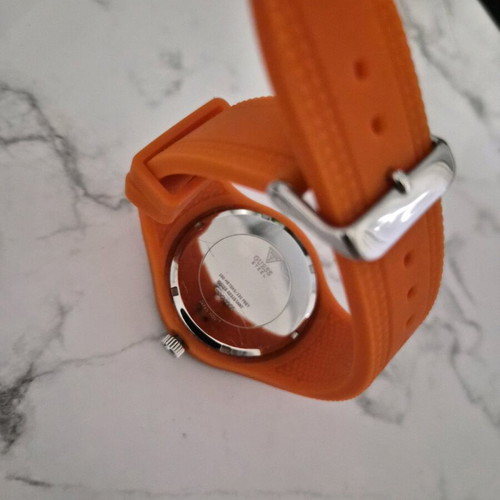 Guess wristwatch women's new with orange silicone strap