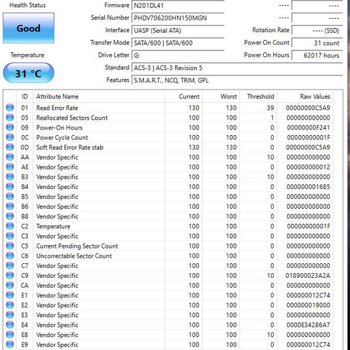 Intel SSD DC S3520 Series SATA 6Gbps 120GB SSD