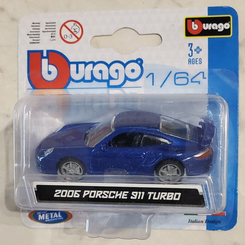 Burago 2006 Porsche 911 Turbo παιδικό αυτοκίνητο, σφραγισμένο