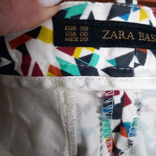 Zara fabric spring pants multicolored used size M