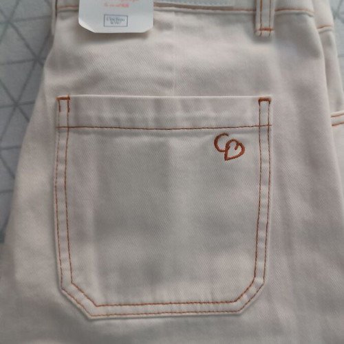White pants C'est Beau La Vie new, high-waisted, size L