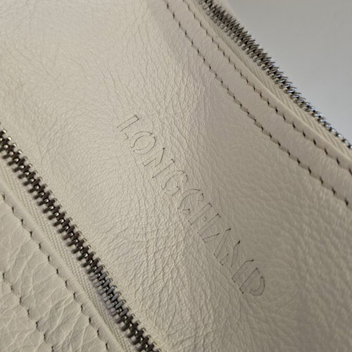 Longchamp shoulder bag used, white