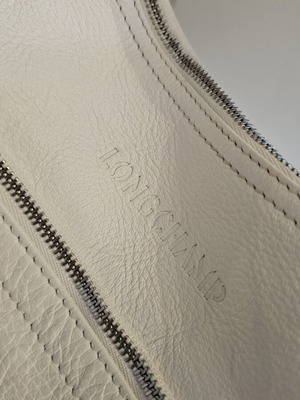 Longchamp shoulder bag used, white