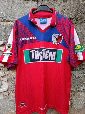 Φανέλα Ποδοσφαίρου Kashima Antlers 1997, σε άριστη κατάσταση, μέγεθος medium