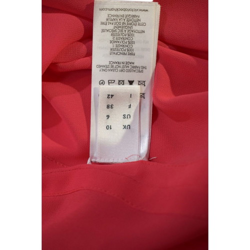 Victoria Beckham coral pleated maxi skirt like new, FR 38