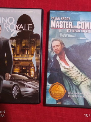 Movies Casino Royale and Master and Commander like new, 2 together