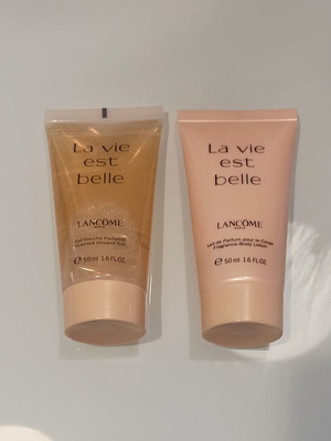 La vie est belle shower gel and body cream like new