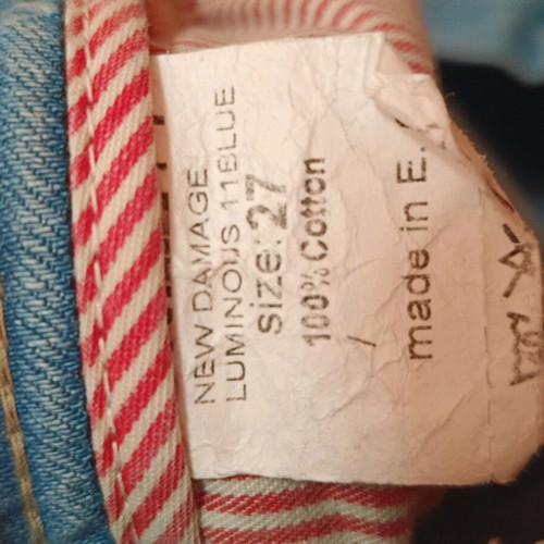 Staff Y2K low rise jeans size 27 used, vintage 1992 denim