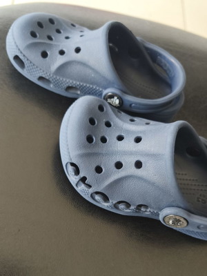 Παιδικά Crocs σαμπό μεταχειρισμένα, μπλε ναυτικό Νο. 8