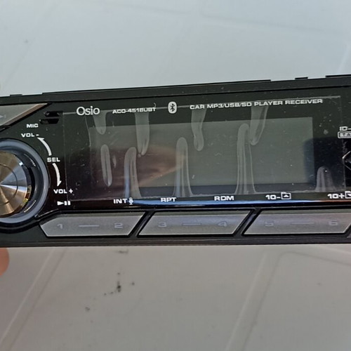 Osio 1 DIN Car Radio with Bluetooth and USB