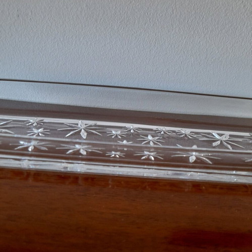 Rectangular glass serving platter for dessert like new