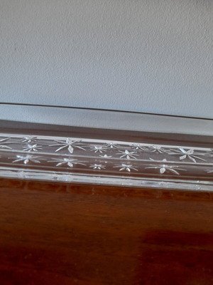 Rectangular glass serving platter for dessert like new