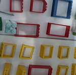 Lego windows used, many old pieces