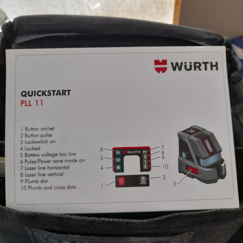 Wurth PLL 11 self-leveling laser point level used