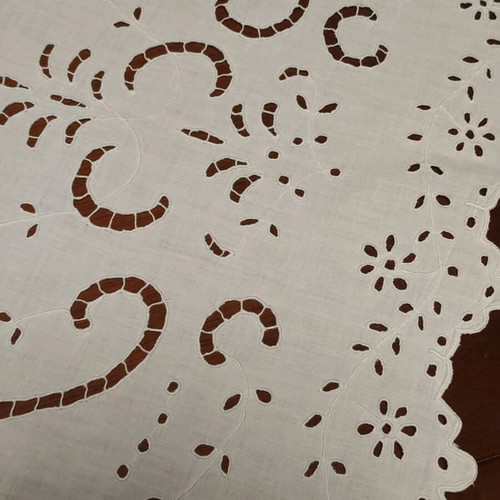 Handmade cutwork curtain like new 165x225