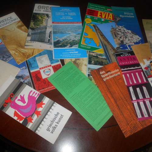 EOT travel maps used, pack of 17, decades 60s and 70s