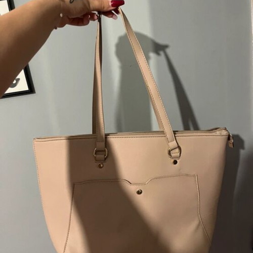 Shoulder bag beige like new, large everyday