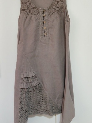 Linen dress like new, size L