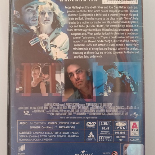 The Underneath DVD used with subtitles