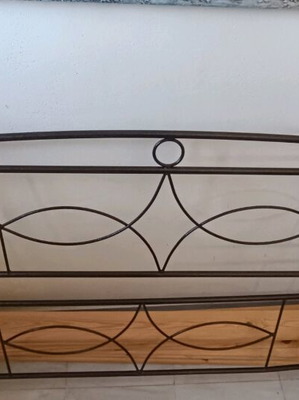 Μεταλλικό διπλό κρεβάτι 160x200cm σαν καινούργιο, χωρίς στρώμα