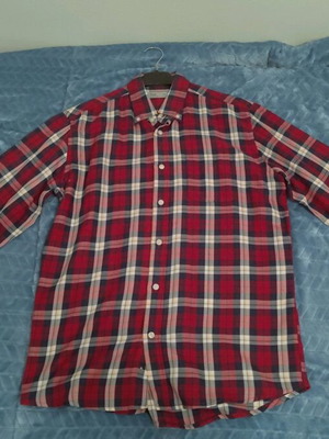 Red Checkered Shirt Medium Used