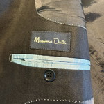 Massimo Dutti linen jacket medium slim fit like new, dark blue