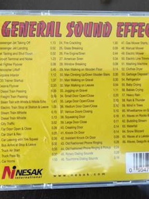 General Sound Effects CD used