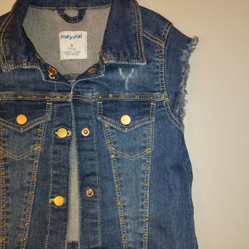 Mayoral denim vest like new, 7-8 years, 128cm, unisex