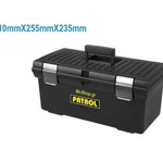 Plastic toolbox new with metal clasps