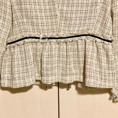 Zara Tweed Jacket like new, classic black and white summer style
