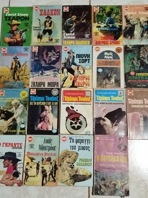 Set of 19 used western books