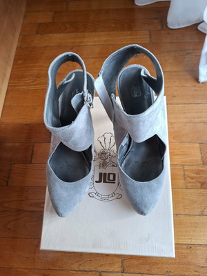 JLO Collectible Gray Heels Size 41 Used