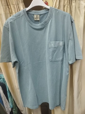 Men's Short Sleeve T-shirt with Pocket turquoise, new, sizes M-3XL