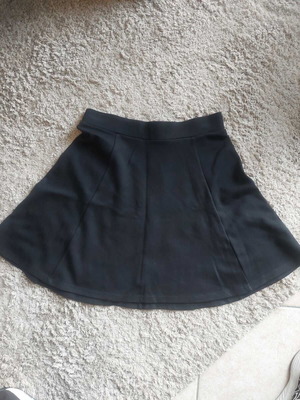 Μαύρη κλος mini φούστα H&M σαν καινούργια με ασημένιο φερμουάρ