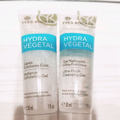 Yves Rocher Hydra Vegetal cleansing and hydration gel set new