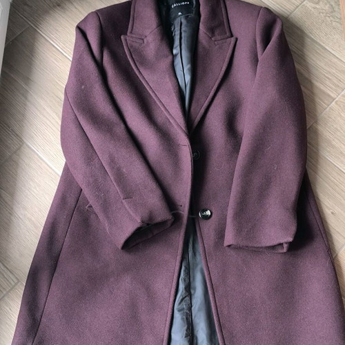 Bordeaux coat like new, oversized, size XL