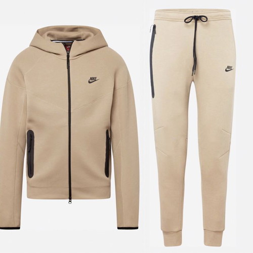 Nike Tech Fleece men's tracksuit beige new, size L