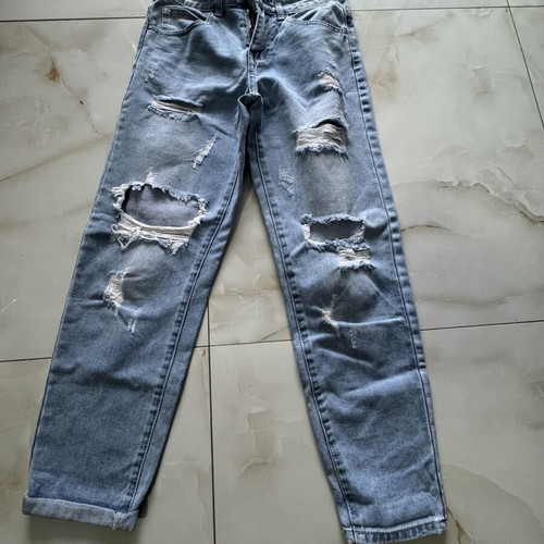 Jeans ripped, like new, blue, size XS