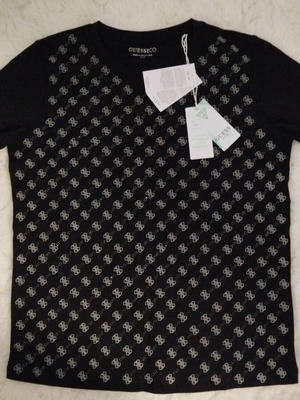Guess blouse new with subtle shiny stones, size M or L, black