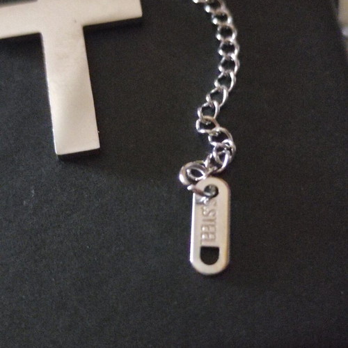 Double necklace with cross new, titanium stainless steel