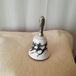 Ceramic Bell with Runners Design like new