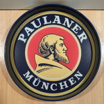 Paulaner Beer Promotional Plastic Non-Slip Serving Tray used
