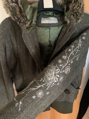 Wool jacket used, dark green, size L
