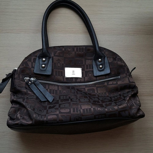 KEM shoulder bag new, black and brown, 38x25
