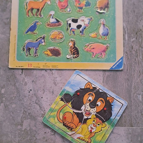Ravensburger animal puzzles used, pack