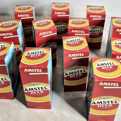 Amstel Beer Glasses set of 12, new