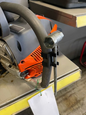 Chainsaw Screwdriver Holder 3D Printed with Hard Plastic and Plexiglass