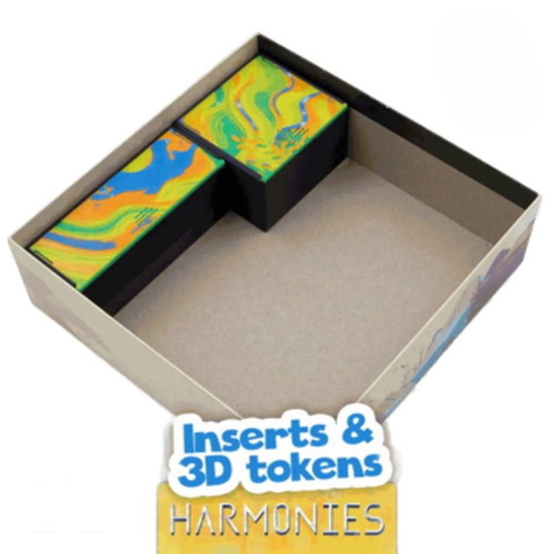 Harmonies Board Game Organizer new, 3D printed insert for sleeved cards