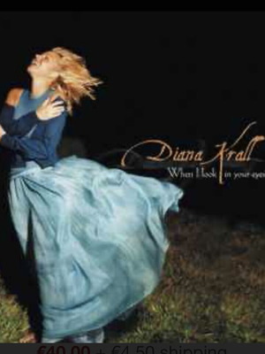 Diana Krall When I Look In Your Eyes vinyl like new, 2 LP